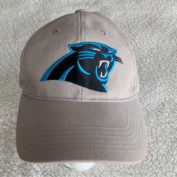 Carolina Panthers NFL Ball Cap Gray Logo Adjustable Hat Football Sports - Picture 1 of 9